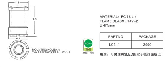 1069 LED座说明